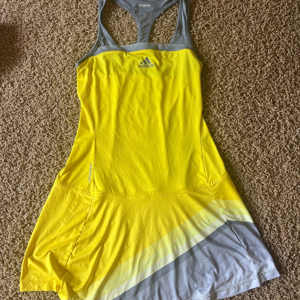Adidas Yellow and Gray Athletic Dress